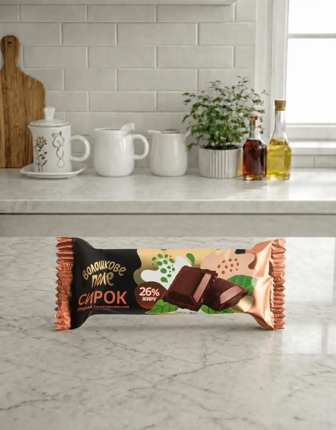 Glazed Curd Bar Cocoa Voloshkove Pole 36g